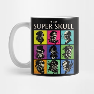 skull rainbow Mug